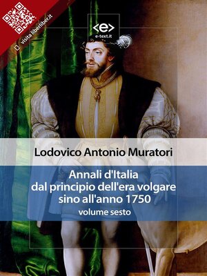 cover image of Annali d'Italia dal principio dell'era volgare sino all'anno 1750--volume sesto